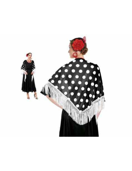 Manton lunares vestido andaluza