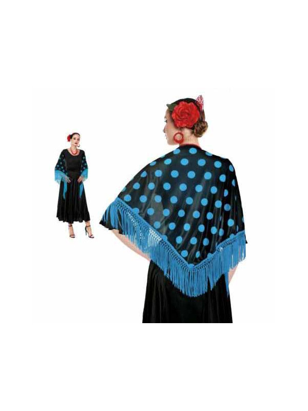Manton lunares vestido andaluza