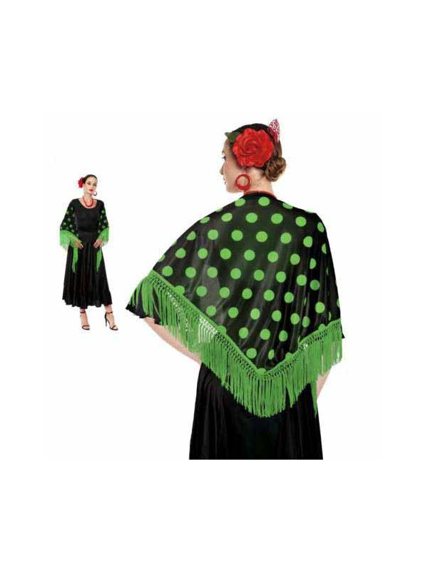 Manton lunares vestido andaluza
