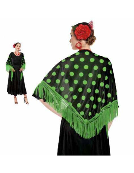 Manton lunares vestido andaluza