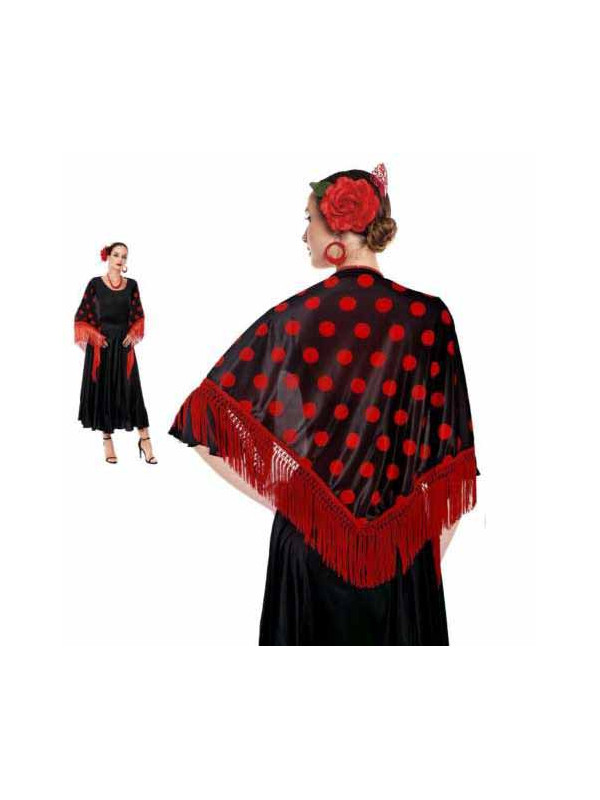Manton lunares vestido andaluza