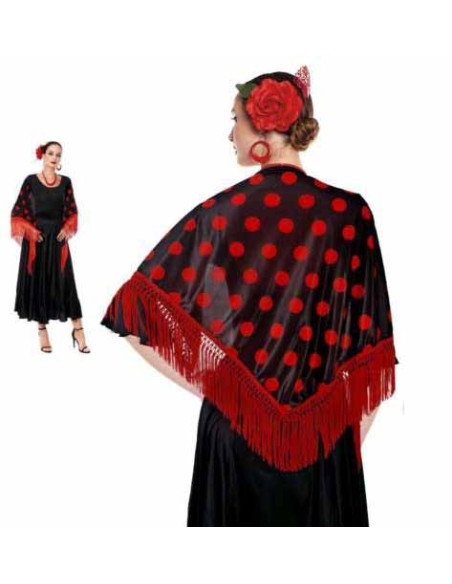 Manton lunares vestido andaluza