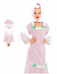 Vestido chulapa lunares infantil