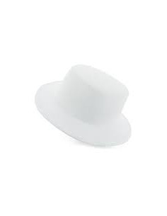 Chistera blanca de fieltro