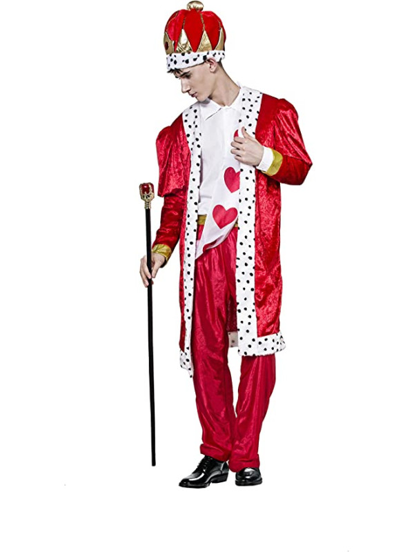 Disfraz Rey de corazones adulto