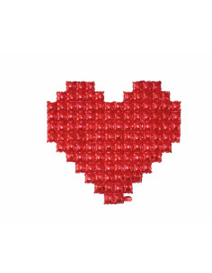 Globo corazón pixelado