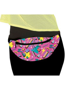 Riñonera años 80 rosa