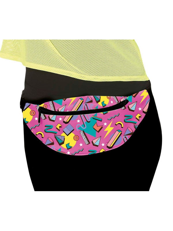 Riñonera años 80 rosa