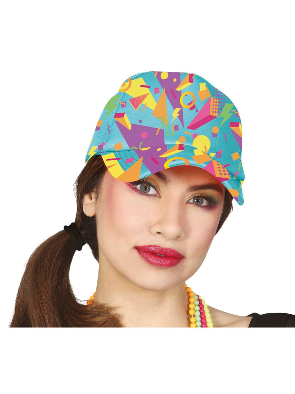 Gorra años 80 azul