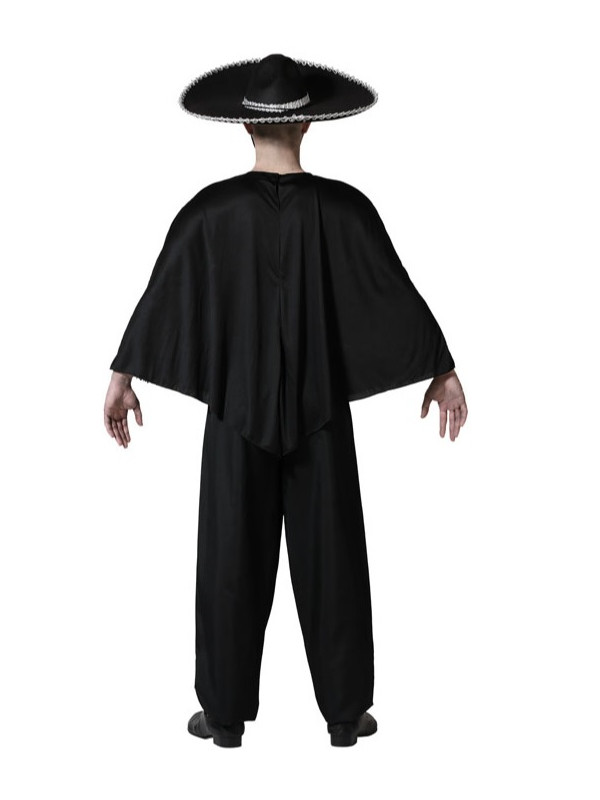 Poncho esqueleto catrin adulto