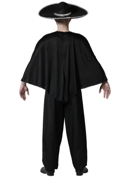 Poncho esqueleto catrin adulto