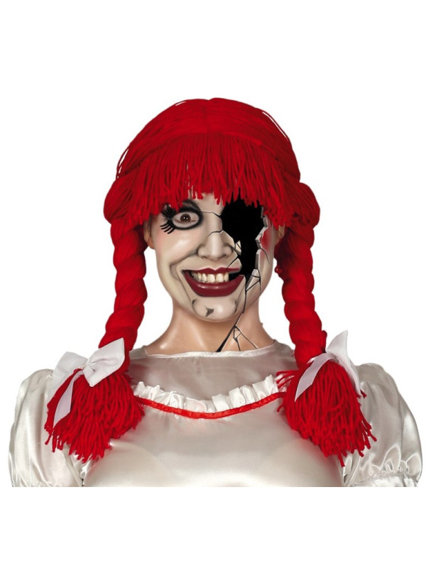 Peluca muñeca porcelana