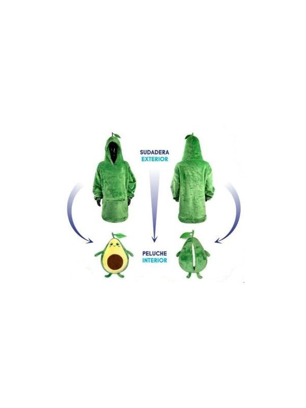 Sudadera peluche aguacate peluche