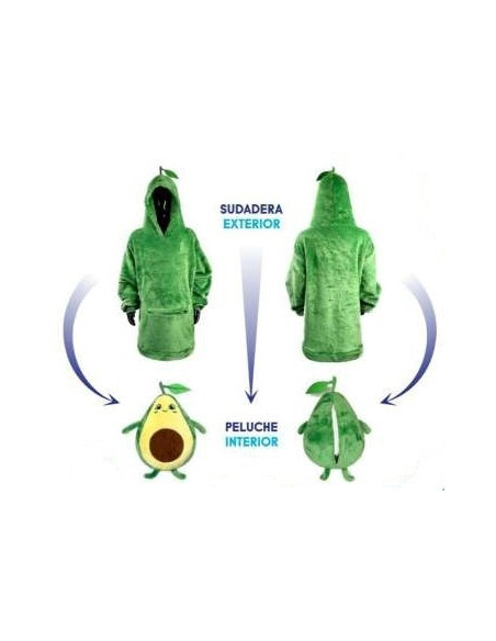 Sudadera peluche aguacate peluche