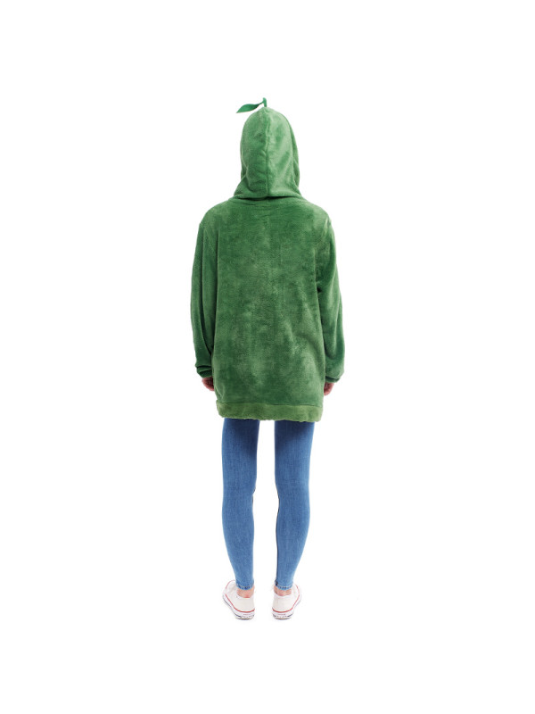 Sudadera peluche aguacate espalda
