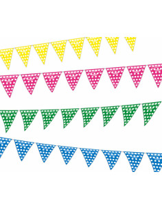 Banderines con topos