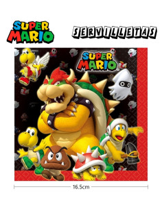 servilletas Super Mario