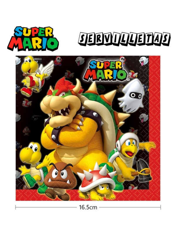 servilletas Super Mario