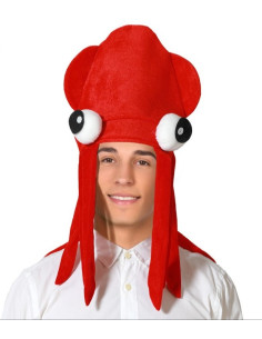 Gorro calamar rojo