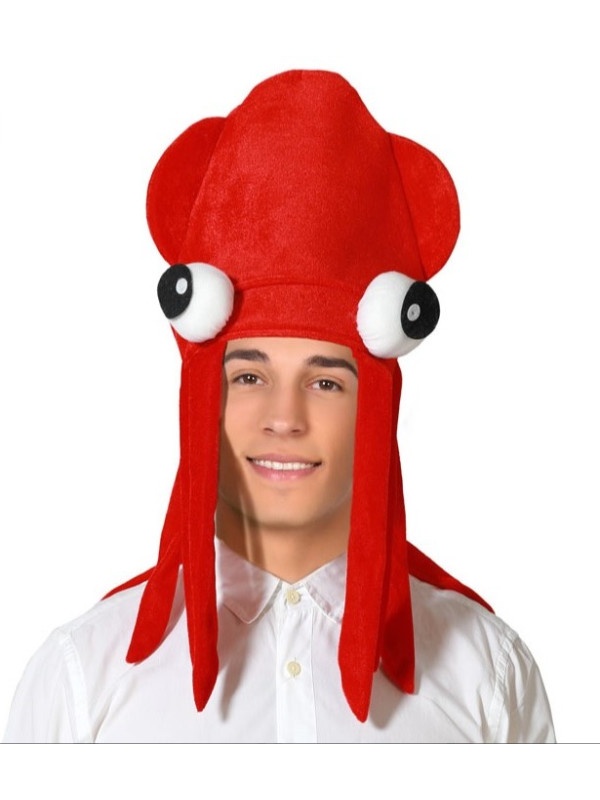 Gorro calamar rojo