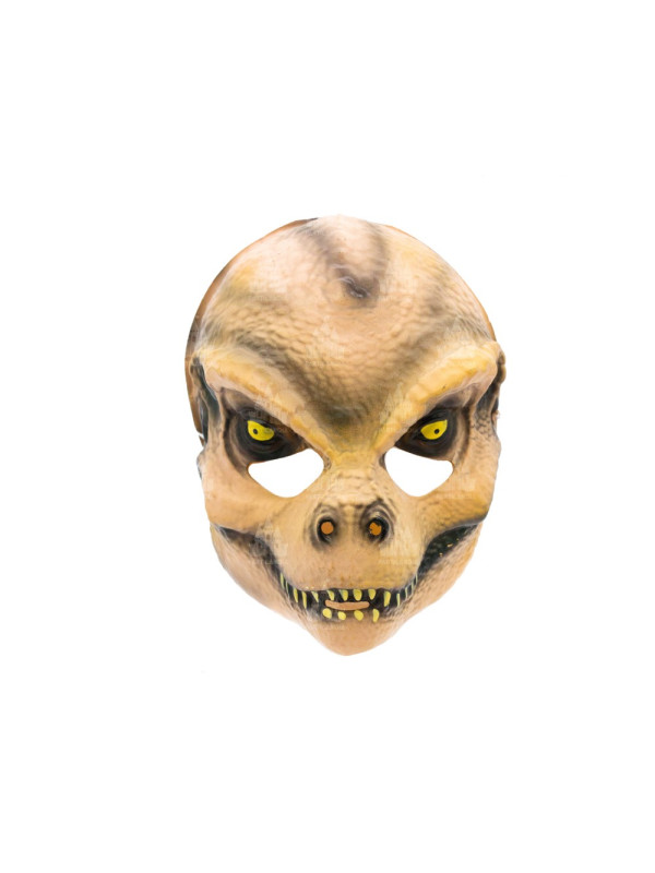 Máscara dinosaurio marrón