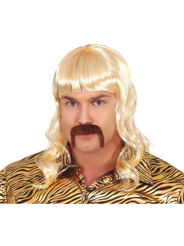 Peluca Tiger King ochentero