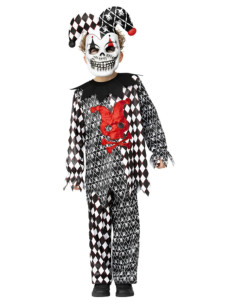 Disfraz bufón malvado infantil