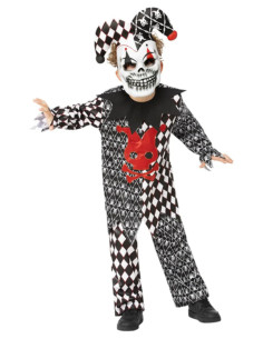 Disfraz bufón malvado infantil 2