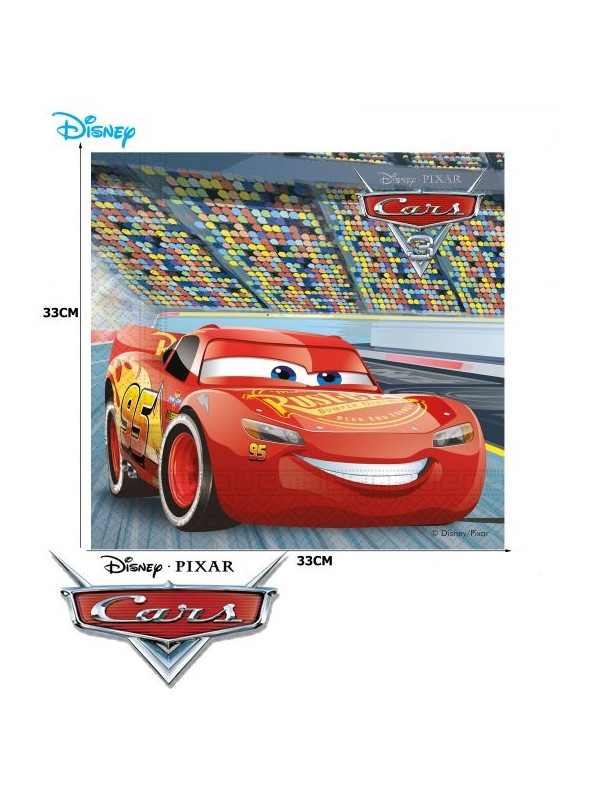 20 Servilletas Cars