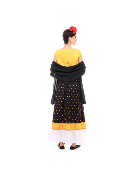 Disfraz Frida para mujer espalda