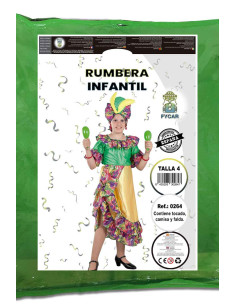 Disfraz rumbera para niña 2