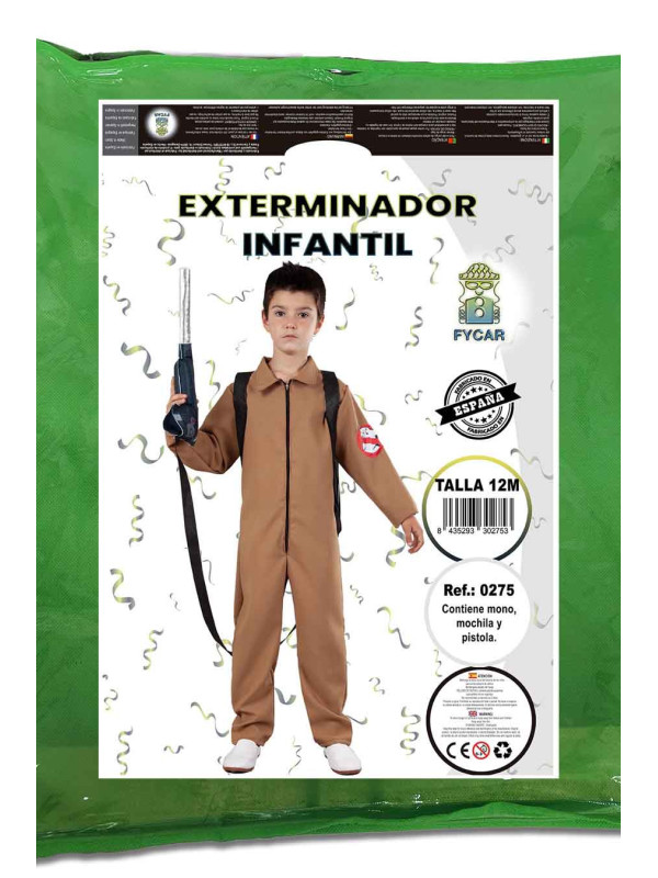 Disfraz cazafantasmas infantil