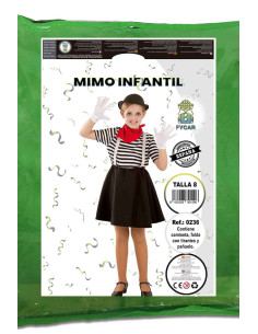 Disfraz de Mimo para niña 2
