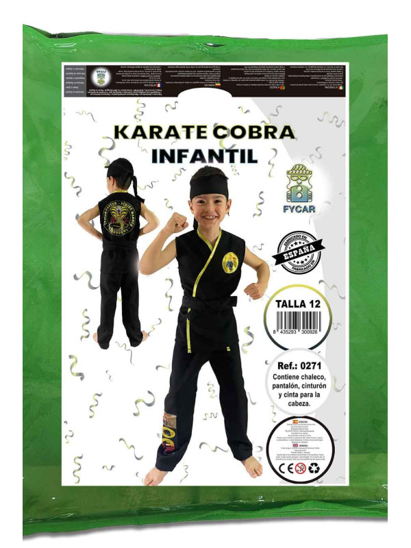 Disfraz Cobra Kai karateca infantil