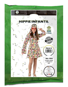 Disfraz hippie niña 2
