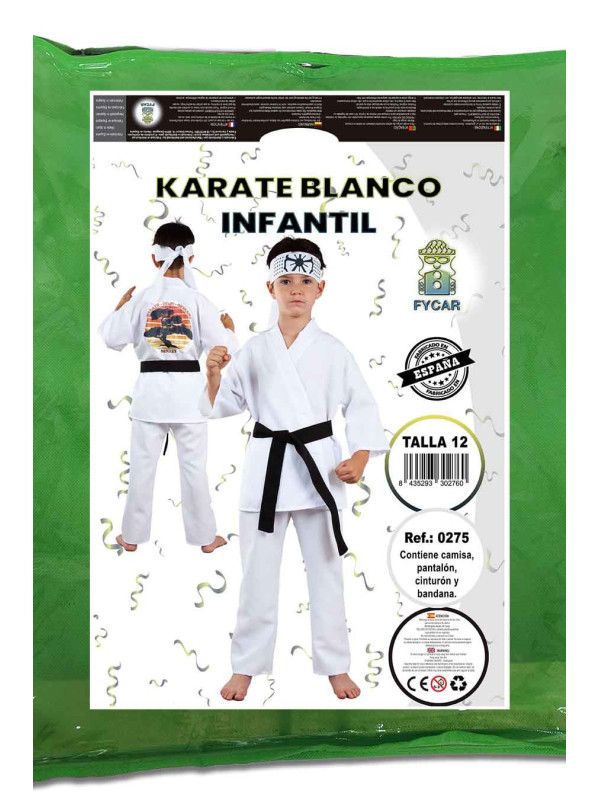 Disfraz Cobra Kai karateka blanco