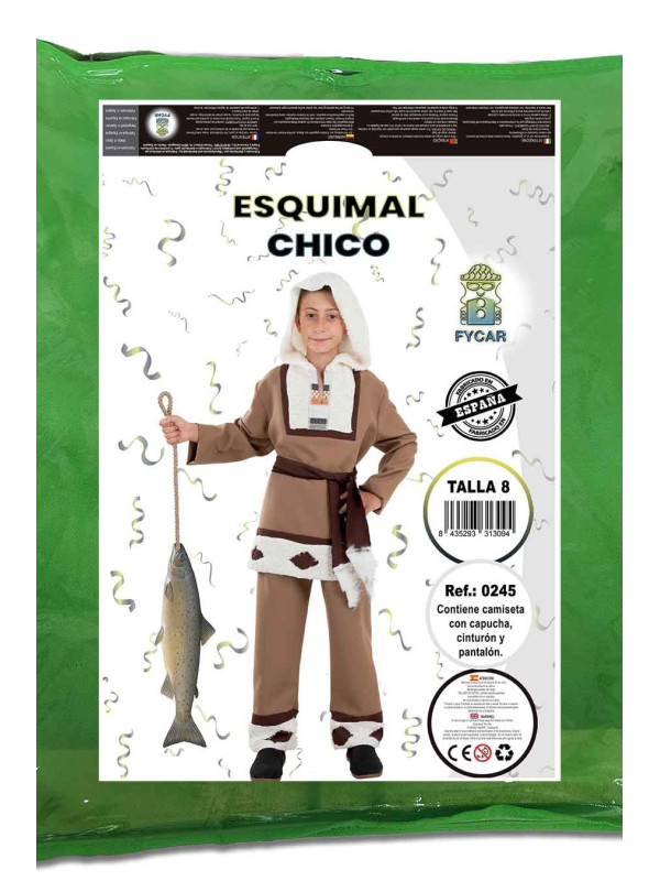 Disfraz de esquimal para niño