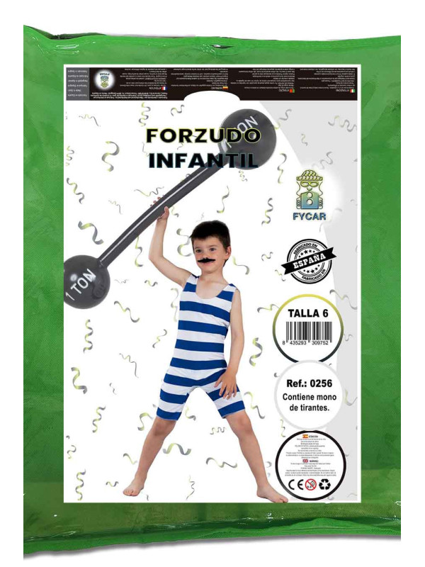 Disfraz forzudo infantil