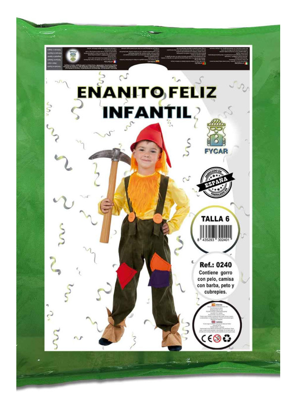 Disfraz enanito para niño