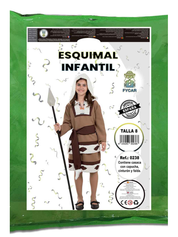 Disfraz de esquimal para niña