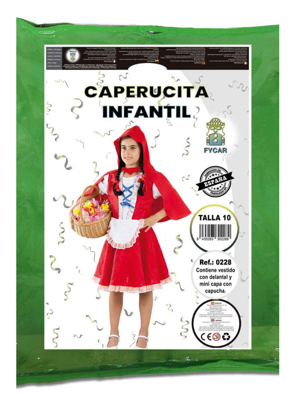 Disfraz de Caperucita para niña