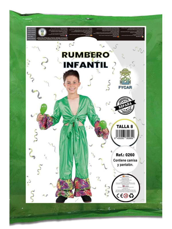 Disfraz rumbero para niño
