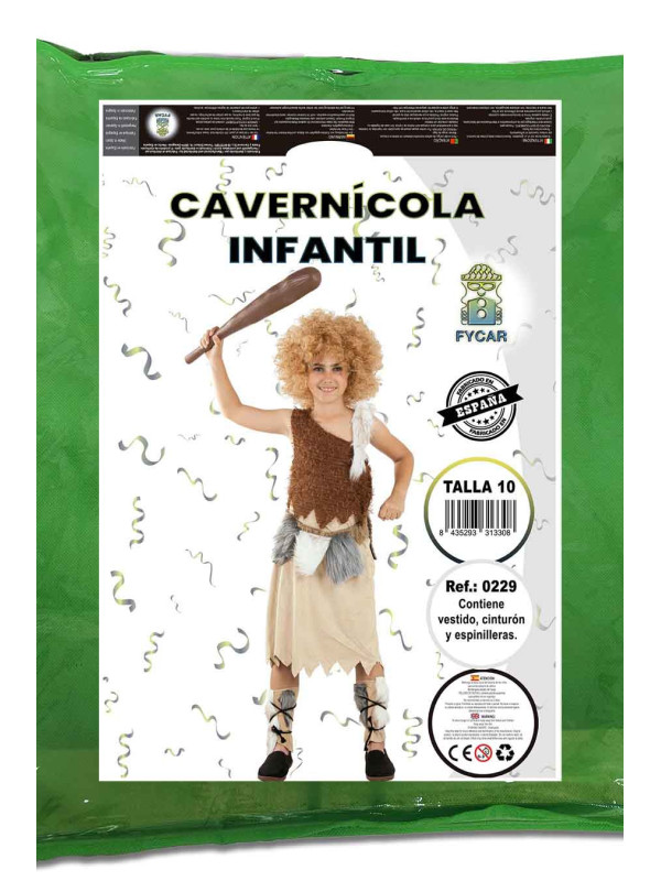 Disfraz de Troglodita para niña