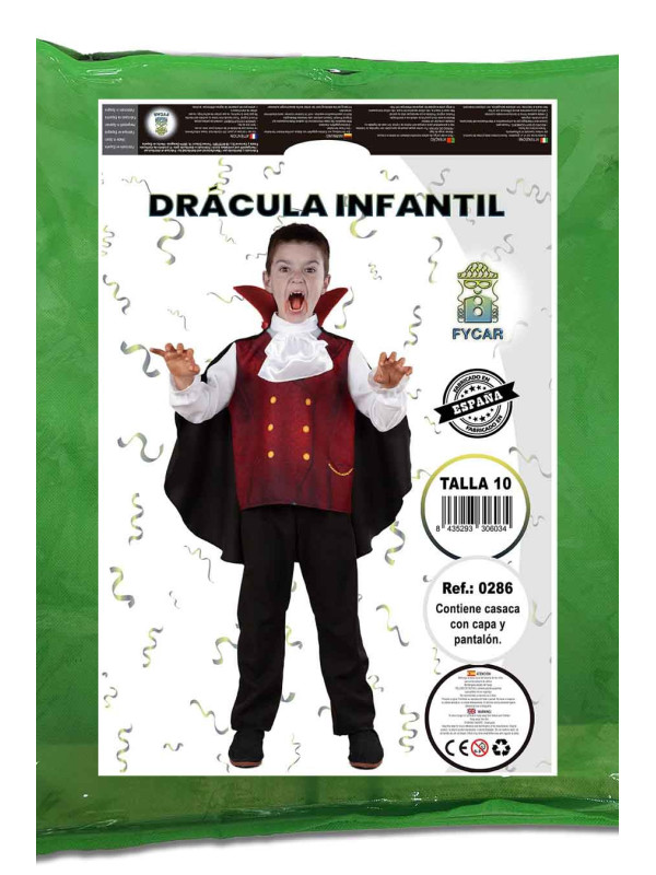 Disfraz vampiro para niño