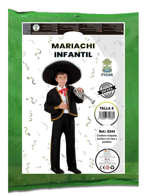 Disfraz de Mariachi Mexicano niño