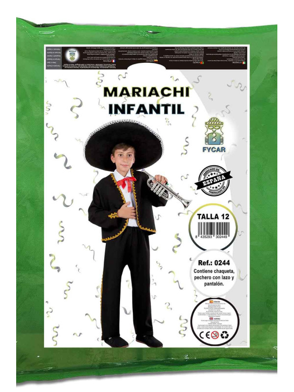 Disfraz de Mariachi Mexicano niño