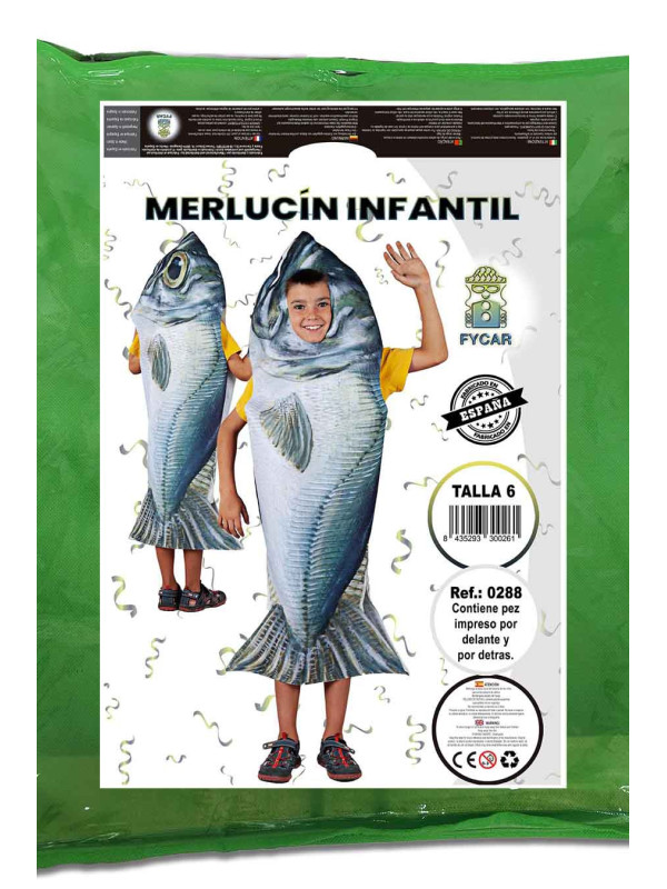 Disfraz pez Merluzo infantil