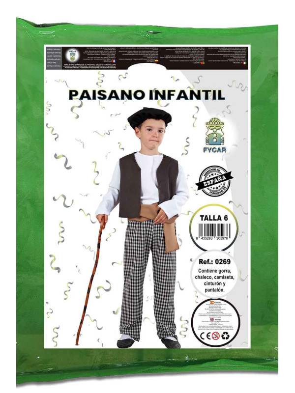 Disfraz pastor de ovejas para niño