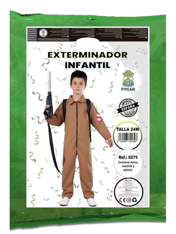Disfraz cazafantasmas infantil