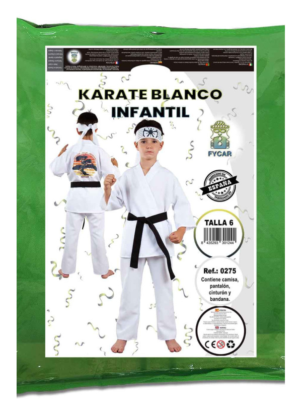 Disfraz Cobra Kai karateka blanco